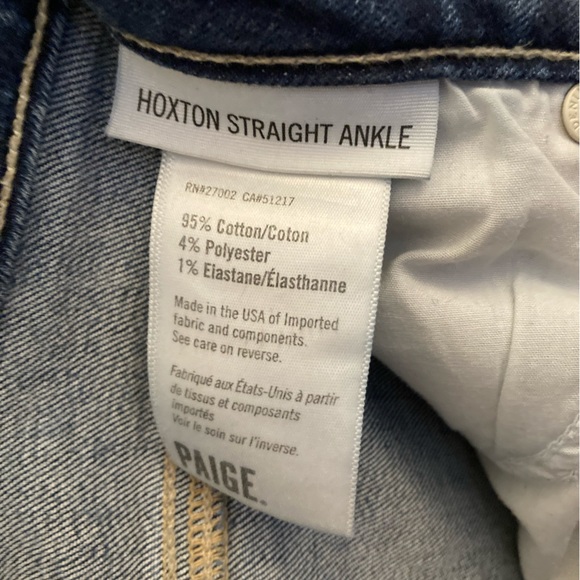 Paige Hoxton Straight Ankle Jeans - Picture 4 of 7